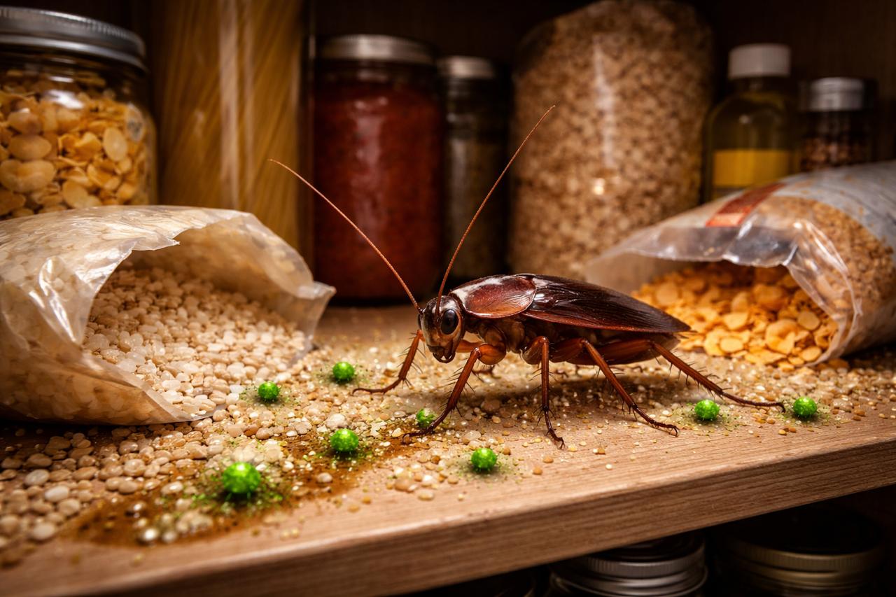 Cockroach found during pest inspection